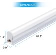 (image for) 10Pcs Pack /2FT/3FT/4FT/5FT Line Voltage AC T5 LED Tube Light with Milky White cover