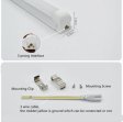 (image for) 10Pcs Pack 2FT/3FT/4FT/5FT Line Voltage 110/220V AC T8 LED Tube Light w/ Milky White Cover