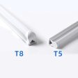 (image for) 10Pcs Pack 2FT/3FT/4FT/5FT Line Voltage 110/220V AC T8 LED Tube Light w/ Milky White Cover