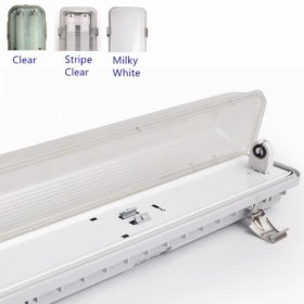 (image for) LED Tube Fixture (No Tube included) for Single LED Tube Tri-proof LED Tube Support Bracket Waterproof , Dustproof, Corrosion-Proof