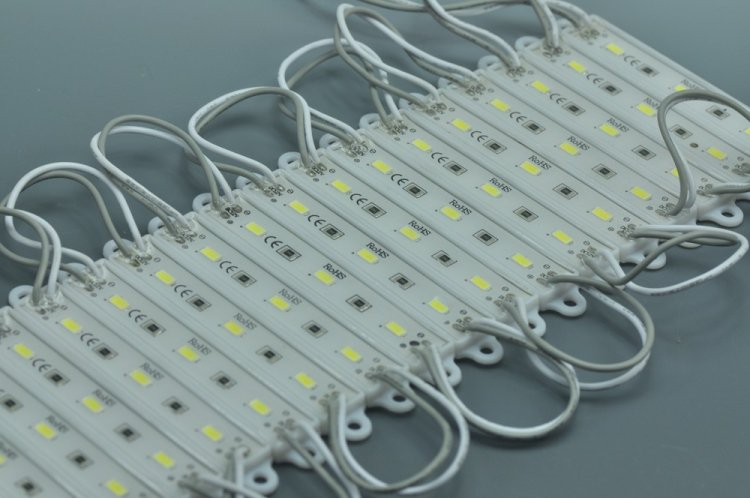 (image for) 5630 SMD LED Modules 75x12MM 12V 1.5W 5630 3 LED Modules Waterproof Modules