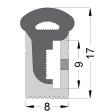 (image for) LED Neon Strip 1 meter(39.4 inch) 17x8mm Suit For 8mm 5050 2835 Flexible Light LED Light Silicone Channel Waterproof IP67