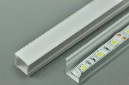 (image for) LED Channel U Aluminum Extrusion Recessed LED Aluminum 12.2 width 1 meter(39.4inch) LED Profile