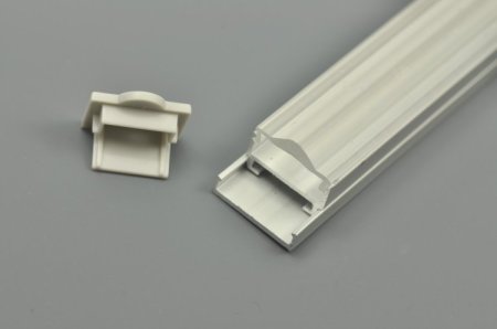 (image for) LED aluminum Channel with Clear Lenses Diffuser (WxH):16.9 mm x 6.1mm 1 meter (39.4inch) LED Profile