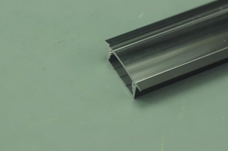 (image for) 0.5 meter 19.7" Black Super wide 20mm Strip Recessed LED Aluminium Extrusion Recessed LED Aluminum Channel LED Profile