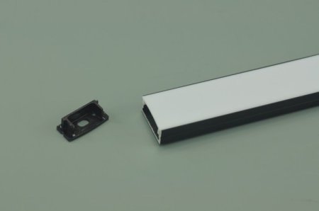 (image for) PB-AP-GL-014-B Black Super wide 20mm Strip Recessed LED Aluminium Extrusion Recessed LED Aluminum Channel 1 meter(39.4inch) LED Profile