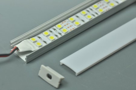 (image for) 2.5 meter 98.4" LED U Double 5050 Strip Aluminium Channel PB-AP-GL-014 10 mm(H) x 20 mm(W) For Max Recessed 20mm Strip Light LED Profile ssed 10mm Strip Light LED Profile