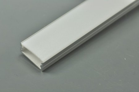 (image for) 2.5 meter 98.4" LED U Double 5050 Strip Aluminium Channel PB-AP-GL-014 10 mm(H) x 20 mm(W) For Max Recessed 20mm Strip Light LED Profile ssed 10mm Strip Light LED Profile