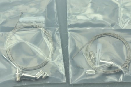 (image for) Simple Line LED Aluminium Channel System LED Droplight 1 meter(39.4inch) Support max 16.7mm Double 5050 led strip light Replace fluorescent tube