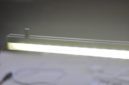 (image for) Simple Line LED Aluminium Channel System LED Droplight 1 meter(39.4inch) Support max 16.7mm Double 5050 led strip light Replace fluorescent tube