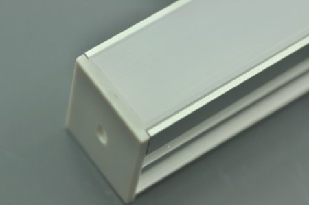 (image for) Waterproof LED Floor Channel Aluminum LED Profile(WxH):12.2 mm x 20.1 mm 1 meter (39.4inch) Diffuser 3mm thickness