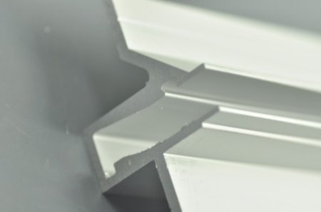 (image for) LED Recessed aluminum profile for Shelf Light with glass insert install glass LED Extrusion