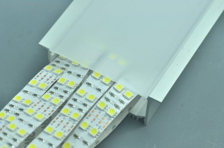 (image for) 2.5 Meter 98.4â€œ Super Wide LED Profile for ceiling light Pendent strip Light Extrusion
