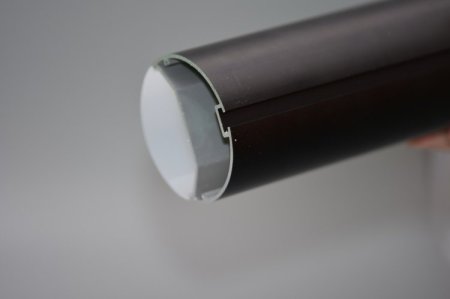 (image for) Black 2.5" Newest Suspended Tube Light LED Profile Diameter 63mm 1meter Tube lighting Profile