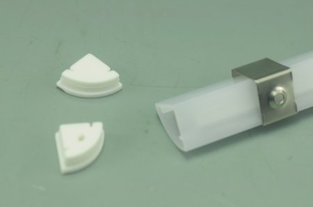 (image for) Waterproof LED Channel IP65 plastic 90Â° led profile housing For 12.1mm Flexible Strip lighting
