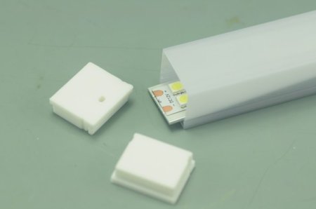 (image for) plastic Waterproof LED Profile square IP65 led channel housing For 20.9mm Flexible Strip light