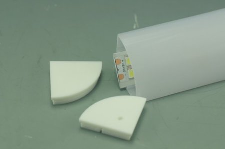 (image for) Plastic Waterproof LED Profile 90 degree right angle IP65 led channel housing For 20.9mm Flexible Strip light