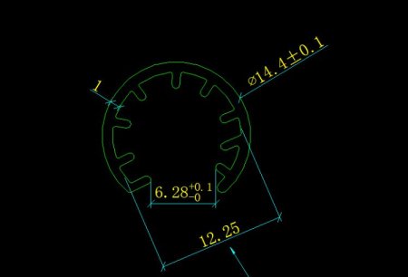 (image for) 0.5 Meters PB-AP-SH-YC14 LED Aluminium Channel