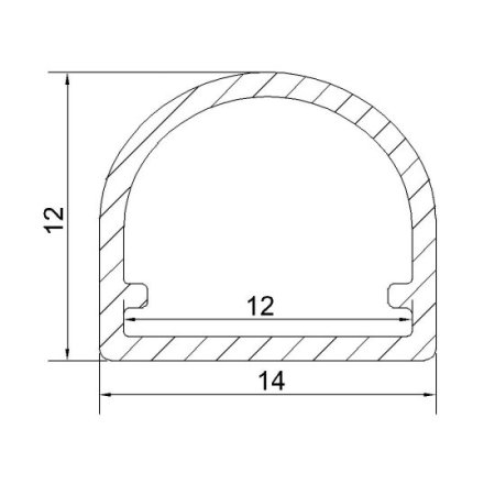 (image for) Plastic LED Channel 1 meter(39.4inch) LED Plastic Profile