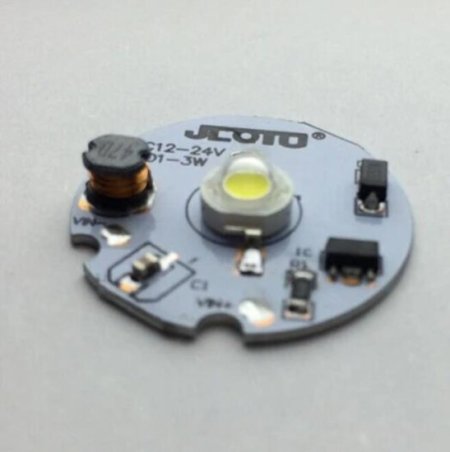 (image for) 1W 3W DC12V-DC24V LED PCB Component 30mm Wide Round Board