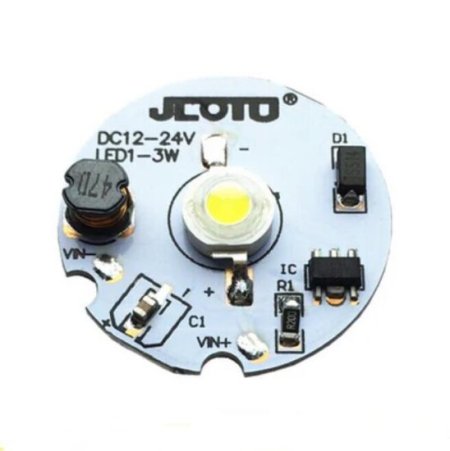 (image for) 1W 3W DC12V-DC24V LED PCB Component 30mm Wide Round Board