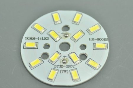 (image for) LED Light Bulb 7W aluminium PCB SMD5730 Semi-Finished Dry LED Aluminium Base For LED Downlight