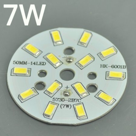 (image for) LED Light Bulb 7W aluminium PCB SMD5730 Semi-Finished Dry LED Aluminium Base For LED Downlight