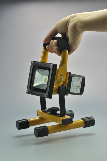 (image for) 10W Portable LED Floodlight Rechargeable LED Work Light Waterproof Battery Floodlights