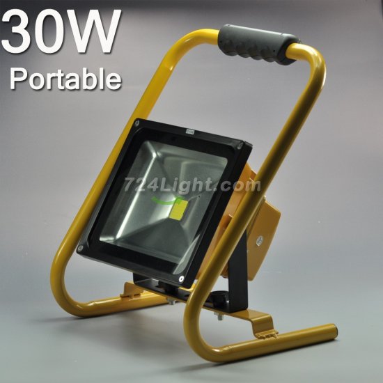 (image for) Dimmable 30W Portable LED Flood Light Rechargeable LED Floodlight With Dimmer Switch