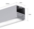 (image for) 1 Meter 39.4" Suspended LED lighting pendant LED Channel 50mm x 50mm suit 31mm led strip light