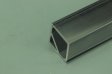 (image for) 1.5 meter 59" Black LED U Rectangle Aluminium Channel PB-AP-GL-005-B 16 mm(H) x 16 mm(W) For Max Recessed 10mm Strip Light LED Profile