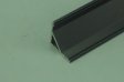 (image for) 1.5 meter 59" Black LED U Rectangle Aluminium Channel PB-AP-GL-005-B 16 mm(H) x 16 mm(W) For Max Recessed 10mm Strip Light LED Profile