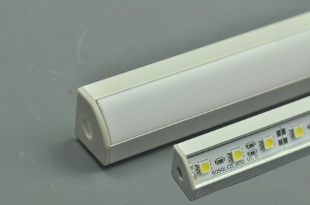 (image for) LED Aluminium Profile LED Strip Light Aluminium Profile 1M V Flat Type Rail Aluminium
