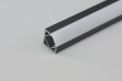 (image for) 3 meter 118.1" Black LED Aluminium Profile LED Strip Light Aluminium Profile V Flat Type Rail Aluminium