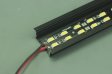 (image for) 0.5 meter 19.7" Black Super wide 20mm Strip Recessed LED Aluminium Extrusion Recessed LED Aluminum Channel LED Profile