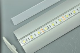 (image for) Double Wings LED Aluminium Extrusion Recessed LED Aluminum Channel 1 meter(39.4inch) LED Profile
