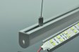 (image for) Simple Line LED Aluminium Channel System LED Droplight 1 meter(39.4inch) Support max 16.7mm Double 5050 led strip light Replace fluorescent tube