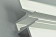 (image for) LED Recessed aluminum profile for Shelf Light with glass insert install glass LED Extrusion