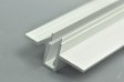 (image for) LED Recessed aluminum profile for Shelf Light with glass insert install glass LED Extrusion