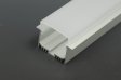 (image for) 2.5 Meter 98.4â€œ LED Aluminium Channel Recessed Aluminum LED profile with dropped cover LED Channel For 5050 5630 Multi Row LED Strip Lights