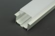 (image for) 2.5 Meter 98.4â€œ LED Aluminium Channel Recessed Aluminum LED profile with dropped cover LED Channel For 5050 5630 Multi Row LED Strip Lights