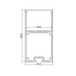(image for) Aluminum LED profile for Droplight with Internal driver transformer space for led strip