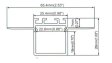 (image for) 1Meter/3.3ft Aluminum Recessed LED Corner Strip Channel 65.4mm x 28mm suit for max 22.8mm width strip light