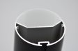 (image for) Black 2.5" Newest Suspended Tube Light LED Profile Diameter 63mm 1meter Tube lighting Profile