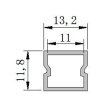 (image for) Waterproof LED Channel Plastic Profile PB-AP-LJ-LW1212