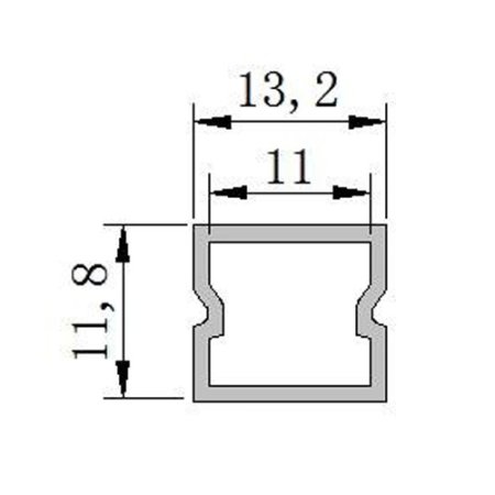 (image for) Waterproof LED Channel Plastic Profile PB-AP-LJ-LW1212