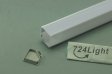 (image for) 1 Meter 39.4â€ Aluminum LED Suspended Tube Light LED Profile Diameter 30mm suit 20.3mm Flexible led strip light