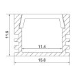 (image for) LED Channel for led 5050 5630 3520 strip light Aluminum profile