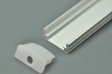 (image for) Slim 8mm Thin LED Aluminium Extrusion Recessed U LED Aluminum Channel 1 meter(39.4inch) LED Profile