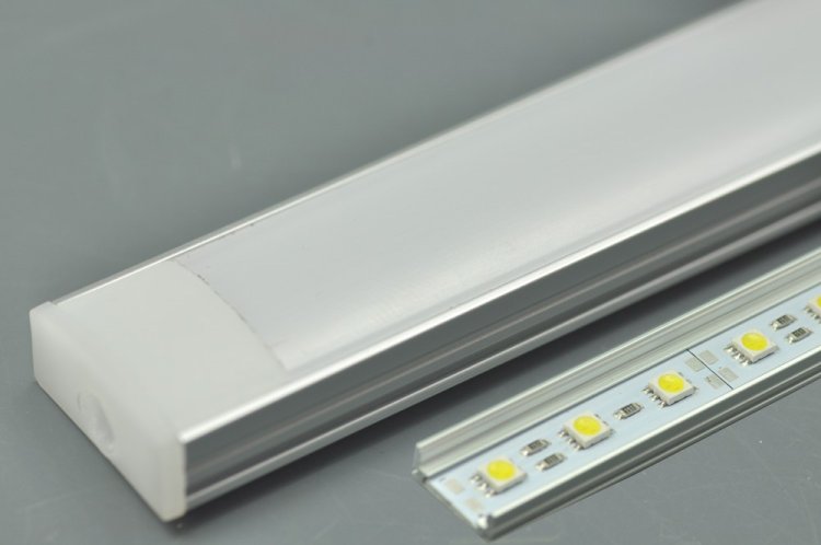 (image for) Slim 8mm Thin LED Aluminium Extrusion Recessed U LED Aluminum Channel 1 meter(39.4inch) LED Profile
